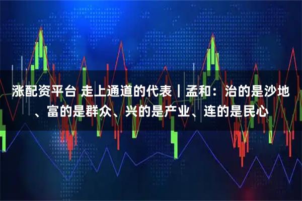 涨配资平台 走上通道的代表｜孟和：治的是沙地、富的是群众、兴的是产业、连的是民心